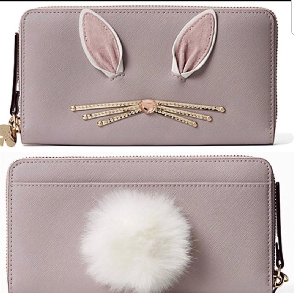 NWT KATE SPADE HOP TO IT RABBIT NEDA WALLET